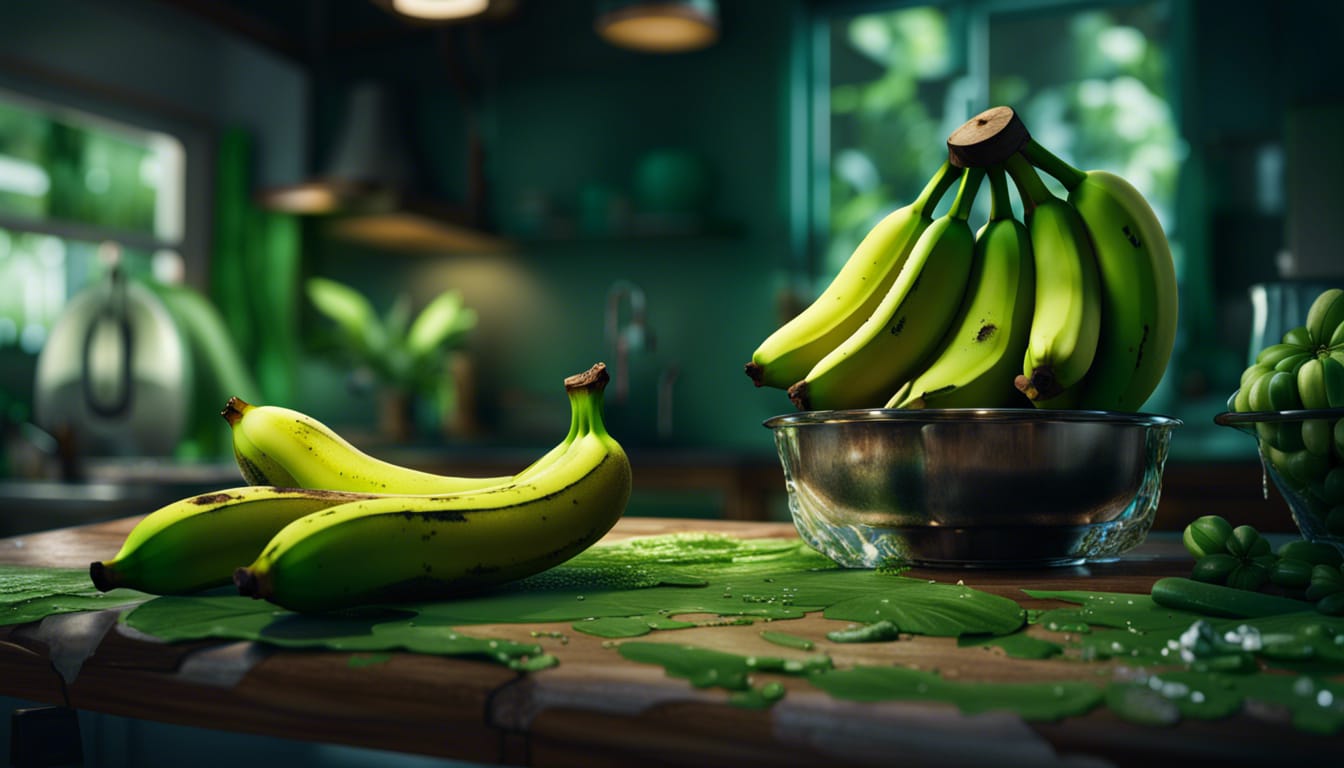 Зеленые бананы в Японии